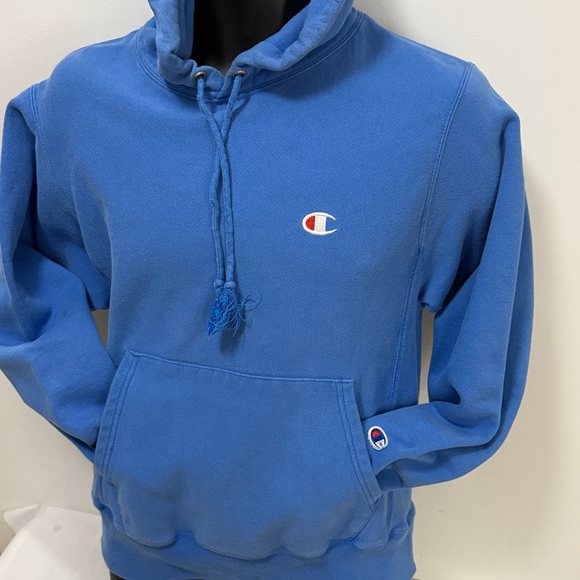 Champion Sweaters - Champion Blue Reverse Weave Hoodie